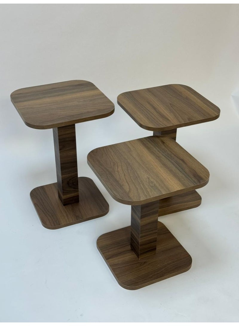 Living Set of 3 Service Tables with Modern and Simple Design - Image 5